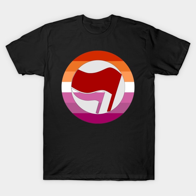 Lesbian Antifascist Action T-Shirt by dikleyt